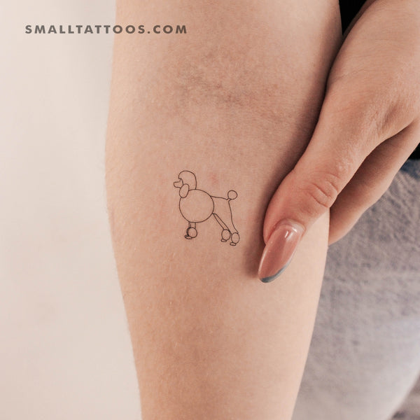 Poodle Temporary Tattoo (Set of 3)