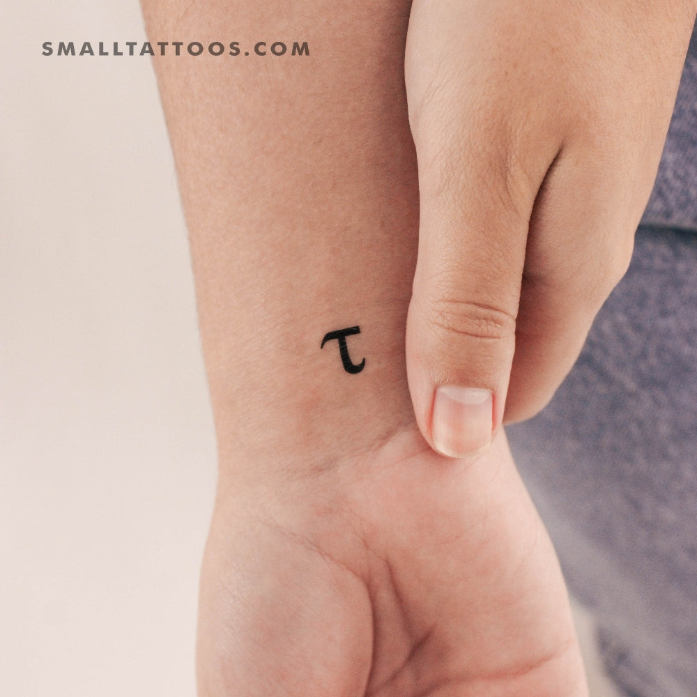 Tatuaje temporal Tau τ (juego de 3)