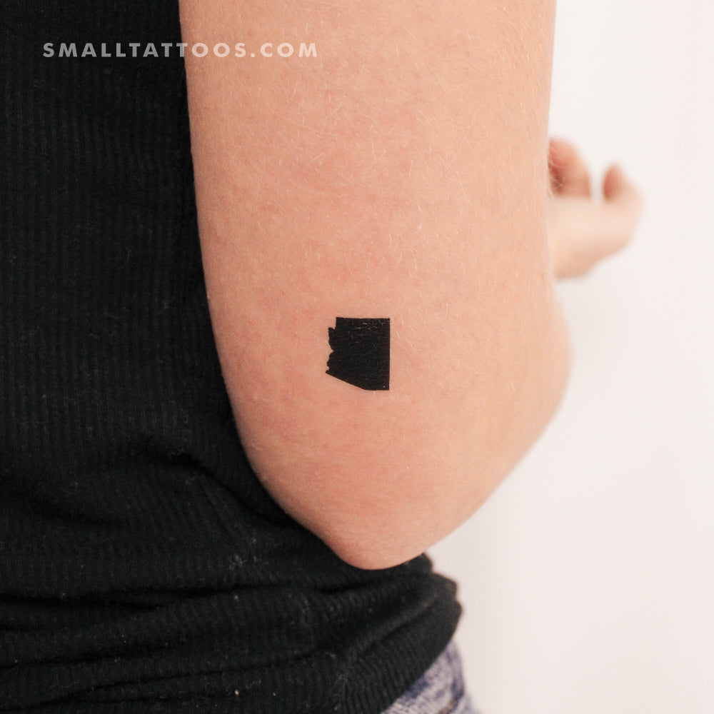 Tatuaje temporal del mapa de Arizona (juego de 3)