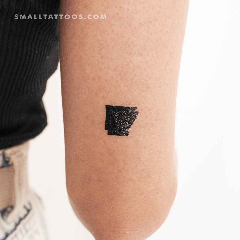Tatuaje temporal del mapa de Arkansas (juego de 3)