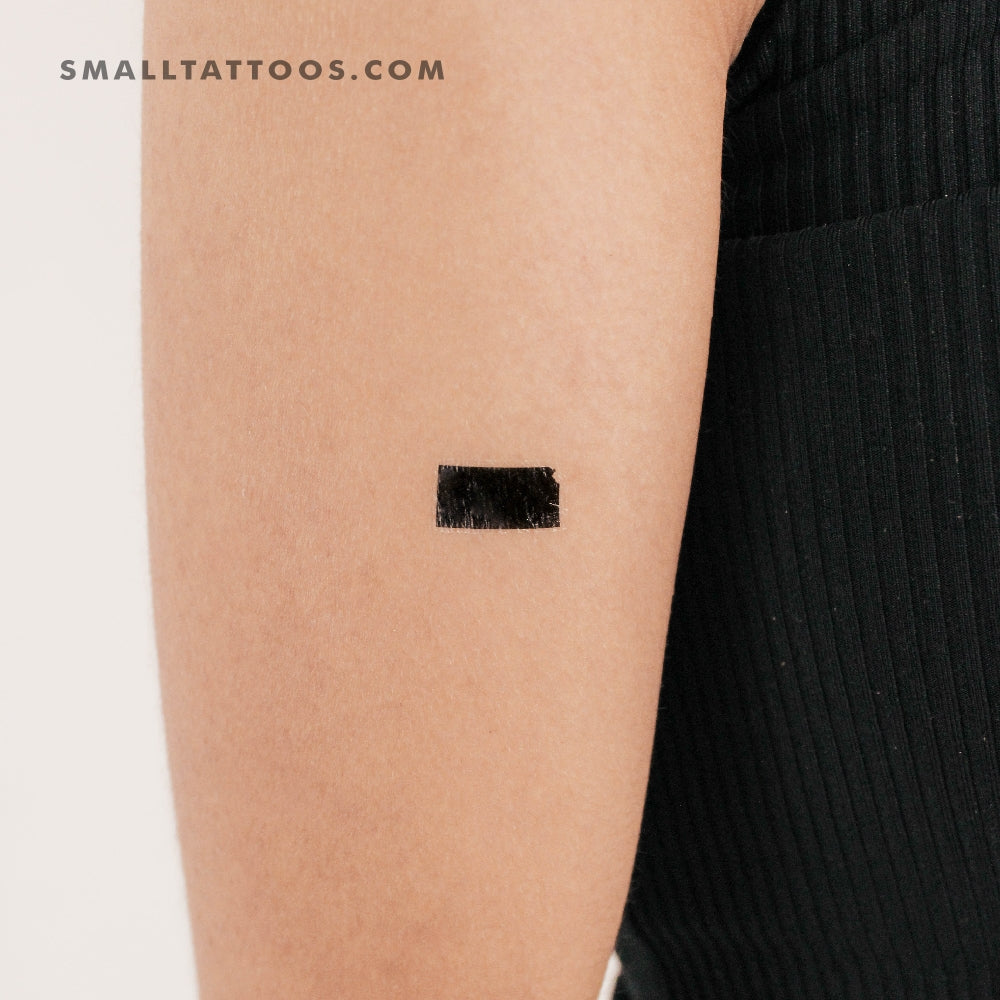 Kansas Map Temporary Tattoo (Set of 3)