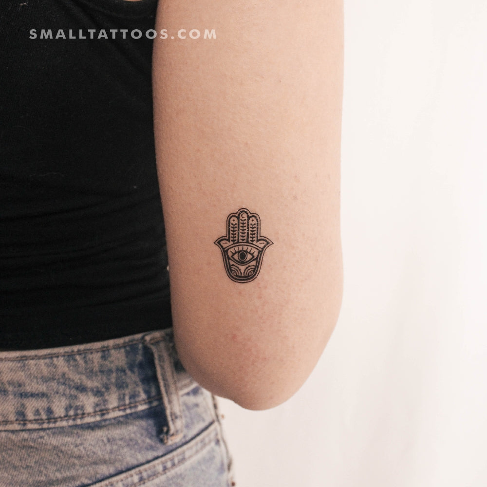 Tatuaje temporal pequeño de Hamsa (juego de 3)