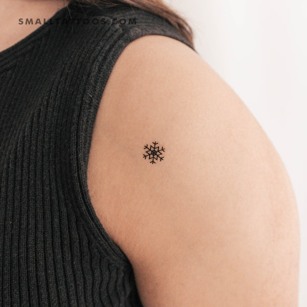 Small Snowflake Temporary Tattoo (Set of 3)