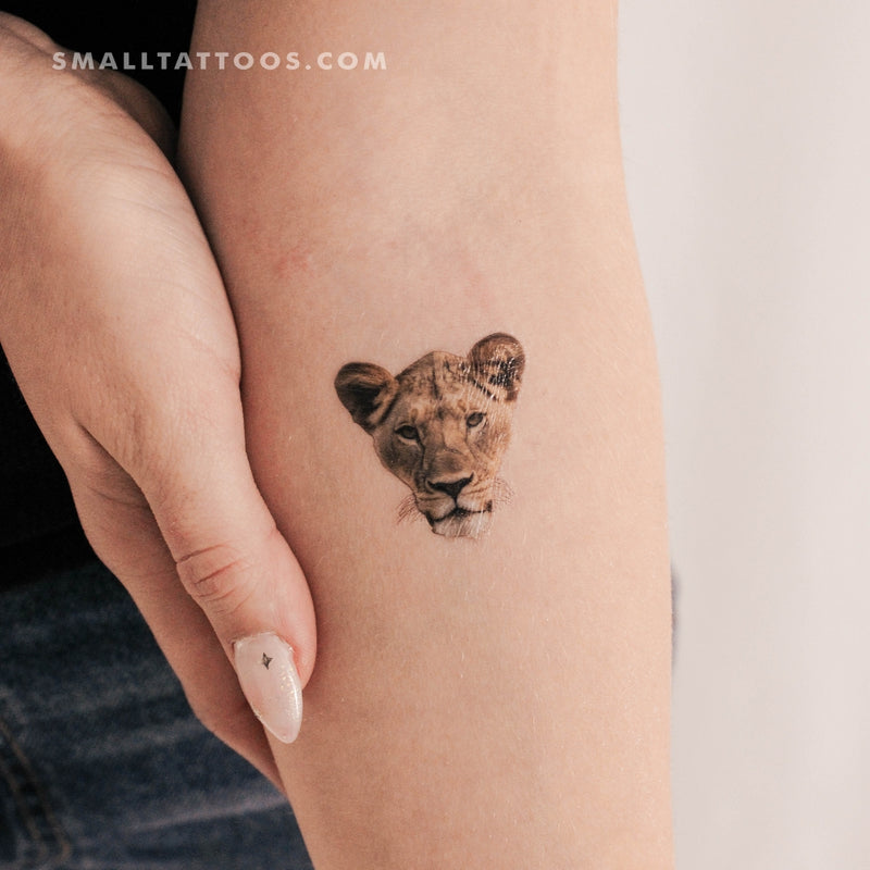 The Lion and Lioness Couple Tattoo Temporary Tattoo for Couple King and  Queen Removable Tattoo Waterproof Tattoo Design Artist - Etsy Finland