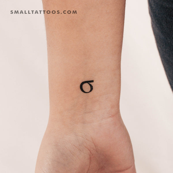 Sigma σ Temporary Tattoo (Set of 3)