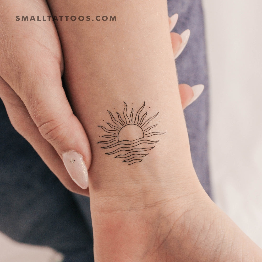 Buddhist Sun Tattoo Sun Tattoo At ₹ 499/inch | Temporary Tattoos In