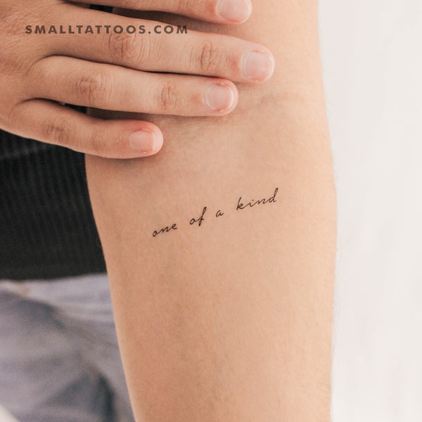 One Of A Kind Temporary Tattoo (Set of 3)