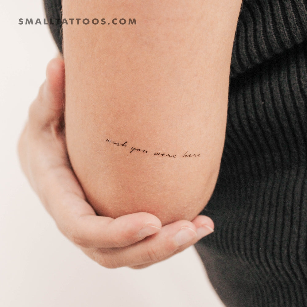 Wish You Were Here Temporary Tattoo (Set of 3)