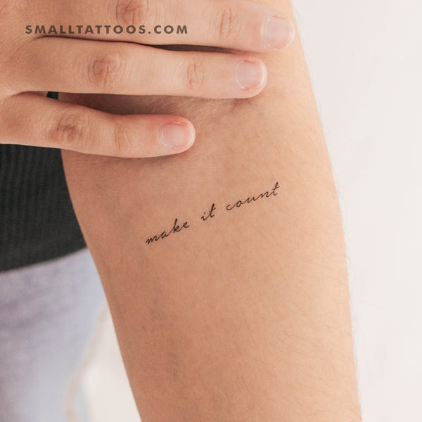 Make It Count Temporary Tattoo (Set of 3)