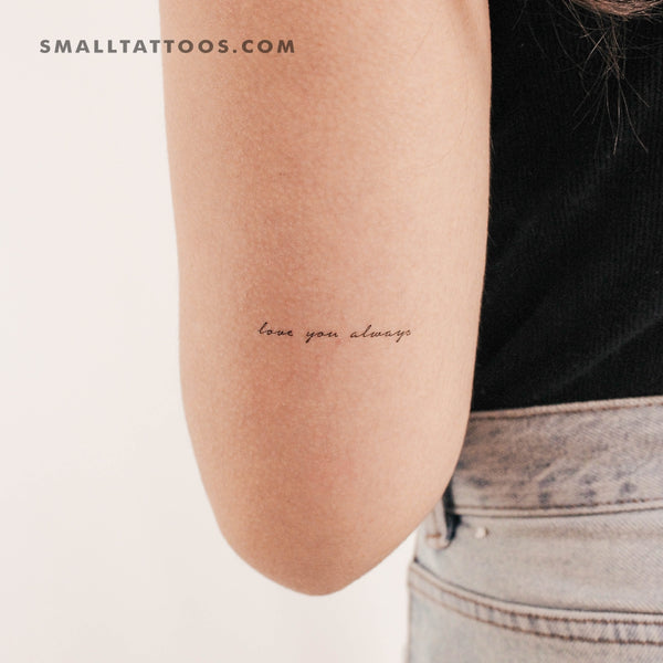 Love You Always Temporary Tattoo (Set of 3)