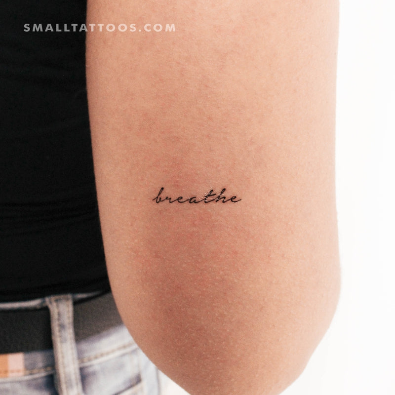 Amazon.com: Breathe temporary tattoo design | Fake removable | High Quality  temp tatoo. Designs last 5-10 days & decals go on with water. : Handmade  Products