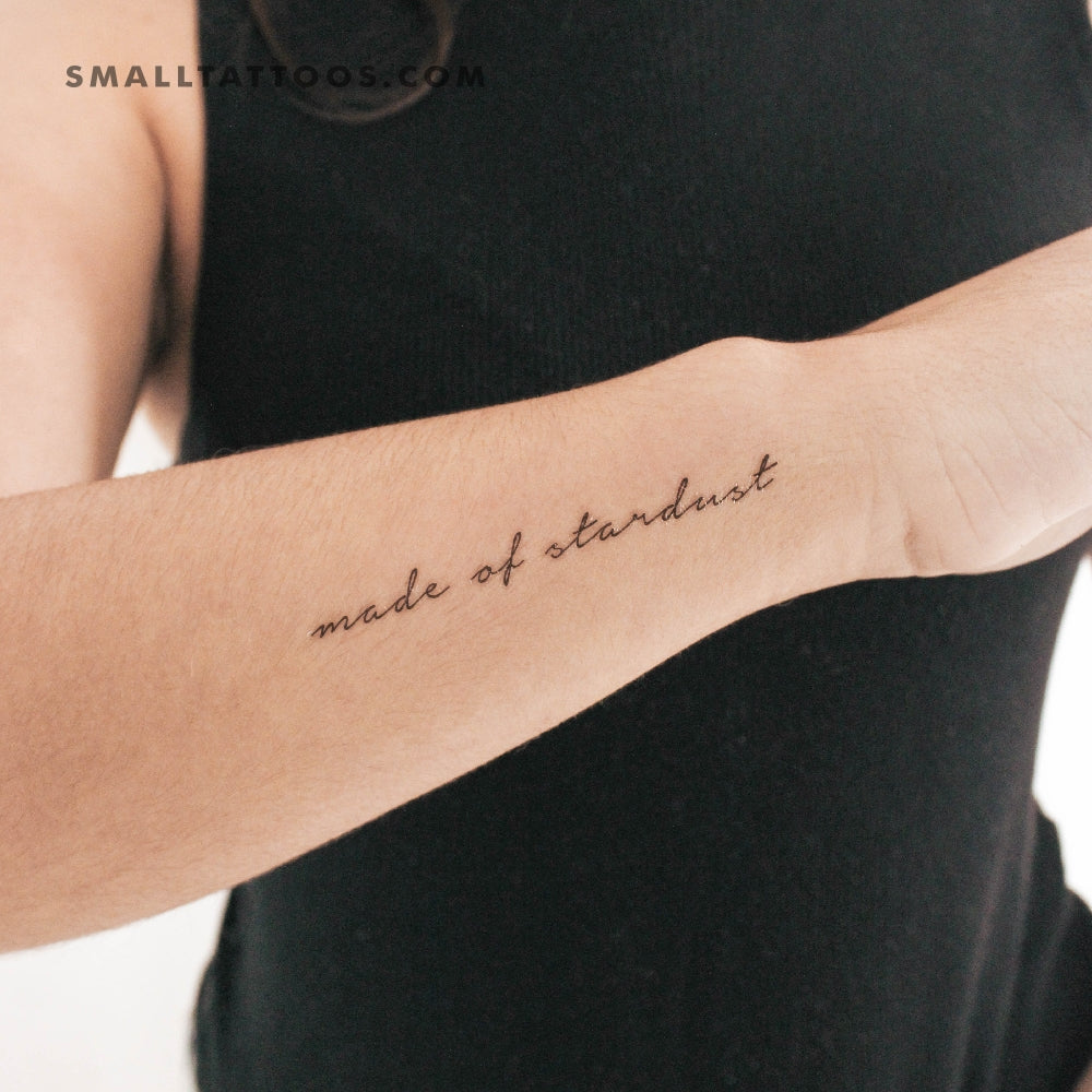 Tatuaje temporal "Hecho de polvo de estrellas" (juego de 3)