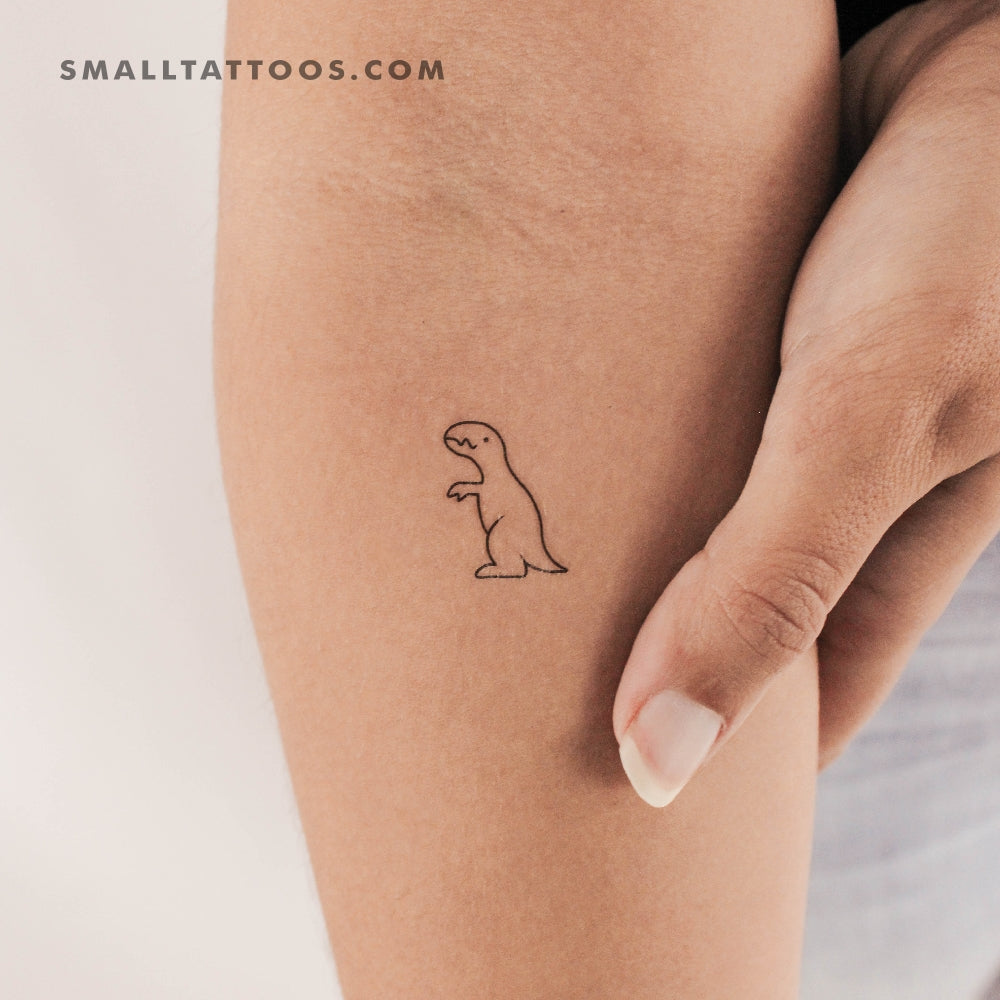 Tatuaje temporal de dinosaurio T-Rex (juego de 3)