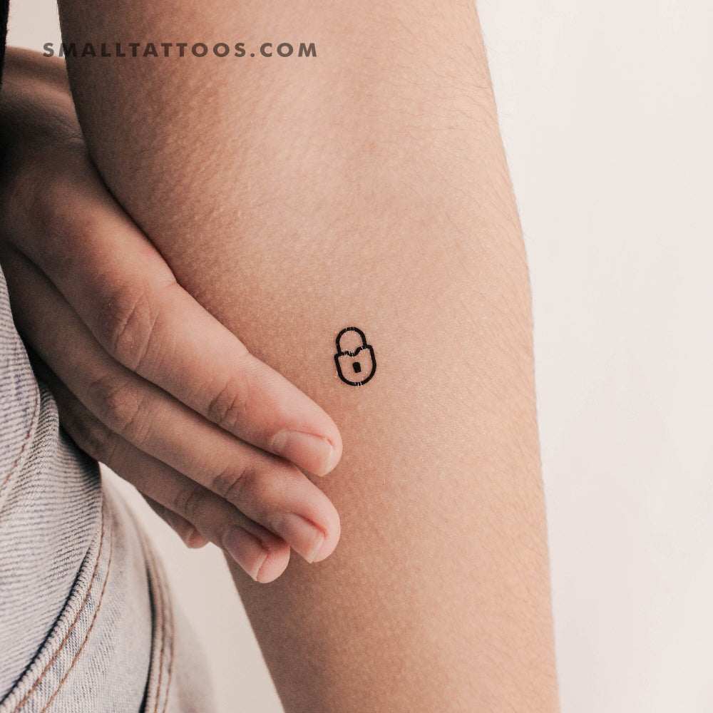 Padlock Temporary Tattoo (Set of 3)