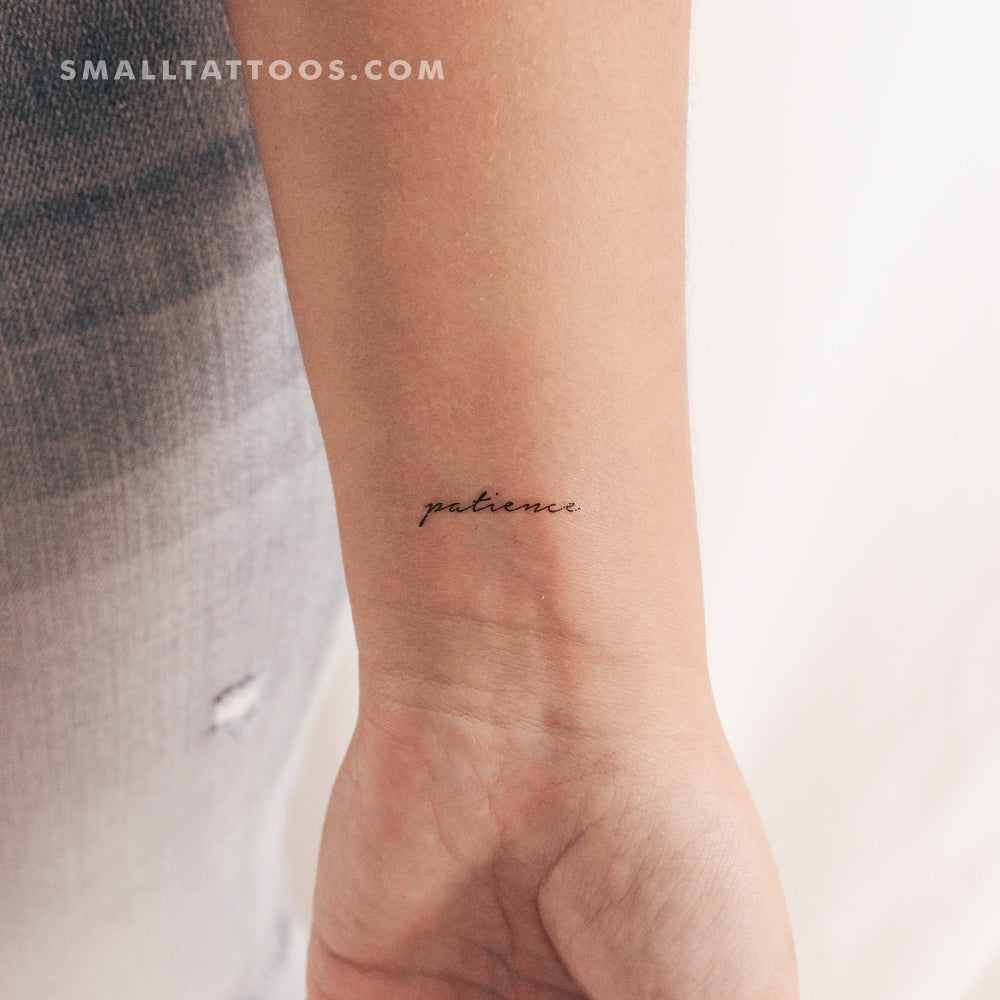 Tatuaje temporal de paciencia (juego de 3)