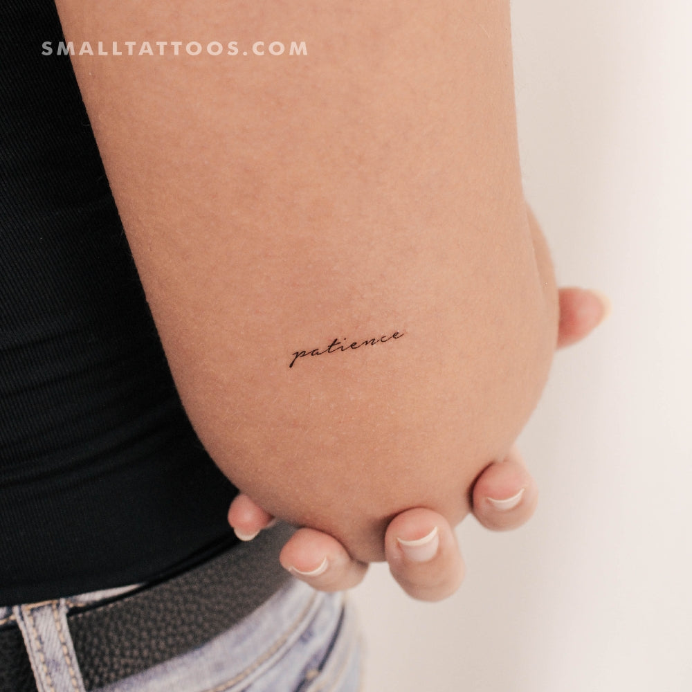 Tatuaje temporal de paciencia (juego de 3)