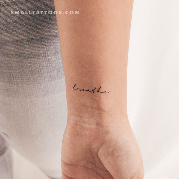Buy Just Breathe Temporary Tattoo set of 3 Online in India - Etsy