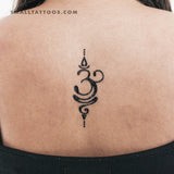 Sanskrit Symbol for Breathe Temporary Tattoo (Set of 3)