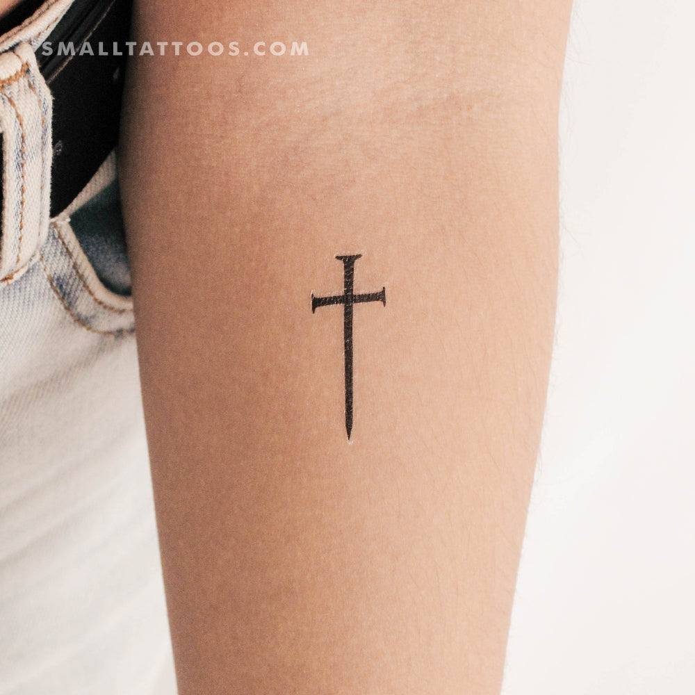 Cross Sword Temporary Tattoo (Set of 3)