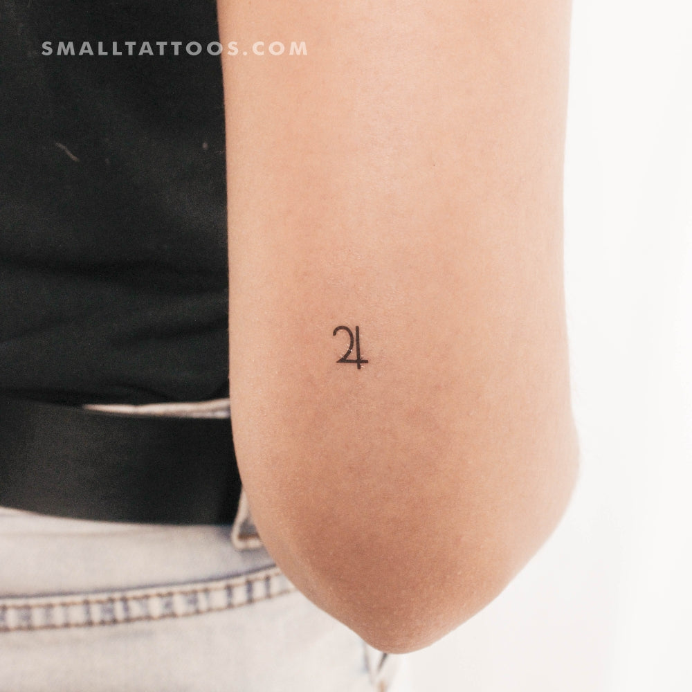 Jupiter Planetary Symbol Temporary Tattoo (Set of 3)