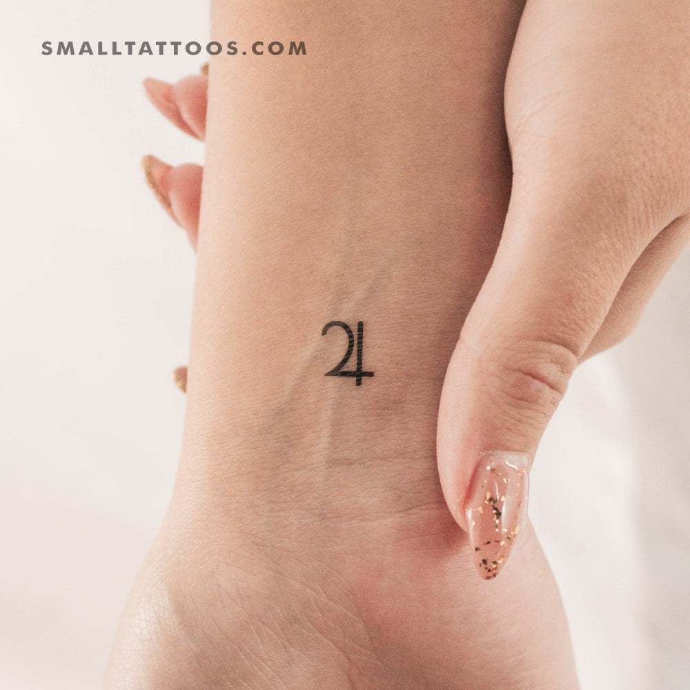 Jupiter Planetary Symbol Temporary Tattoo (Set of 3)