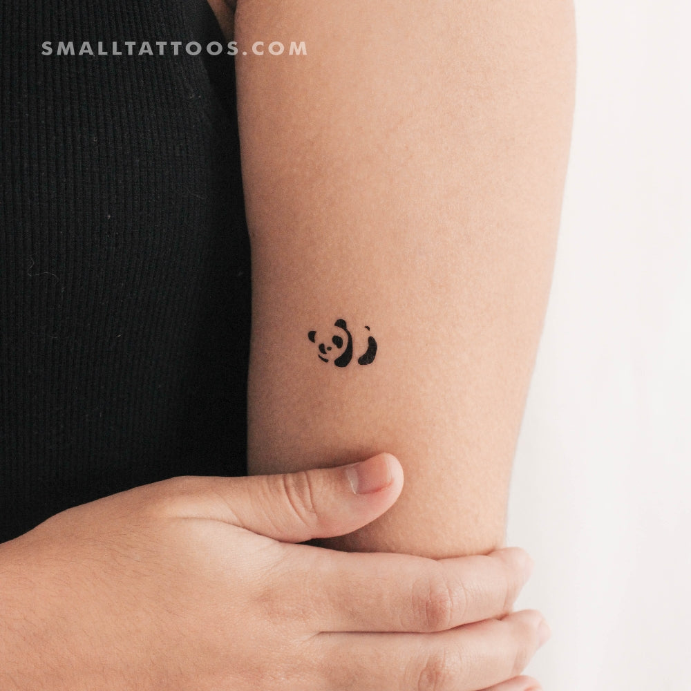 Tatuaje temporal de oso panda (juego de 3)