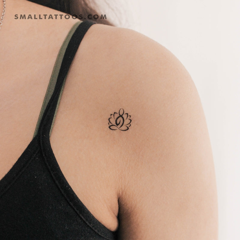 Lotus Meditation Temporary Tattoo (Set of 3)