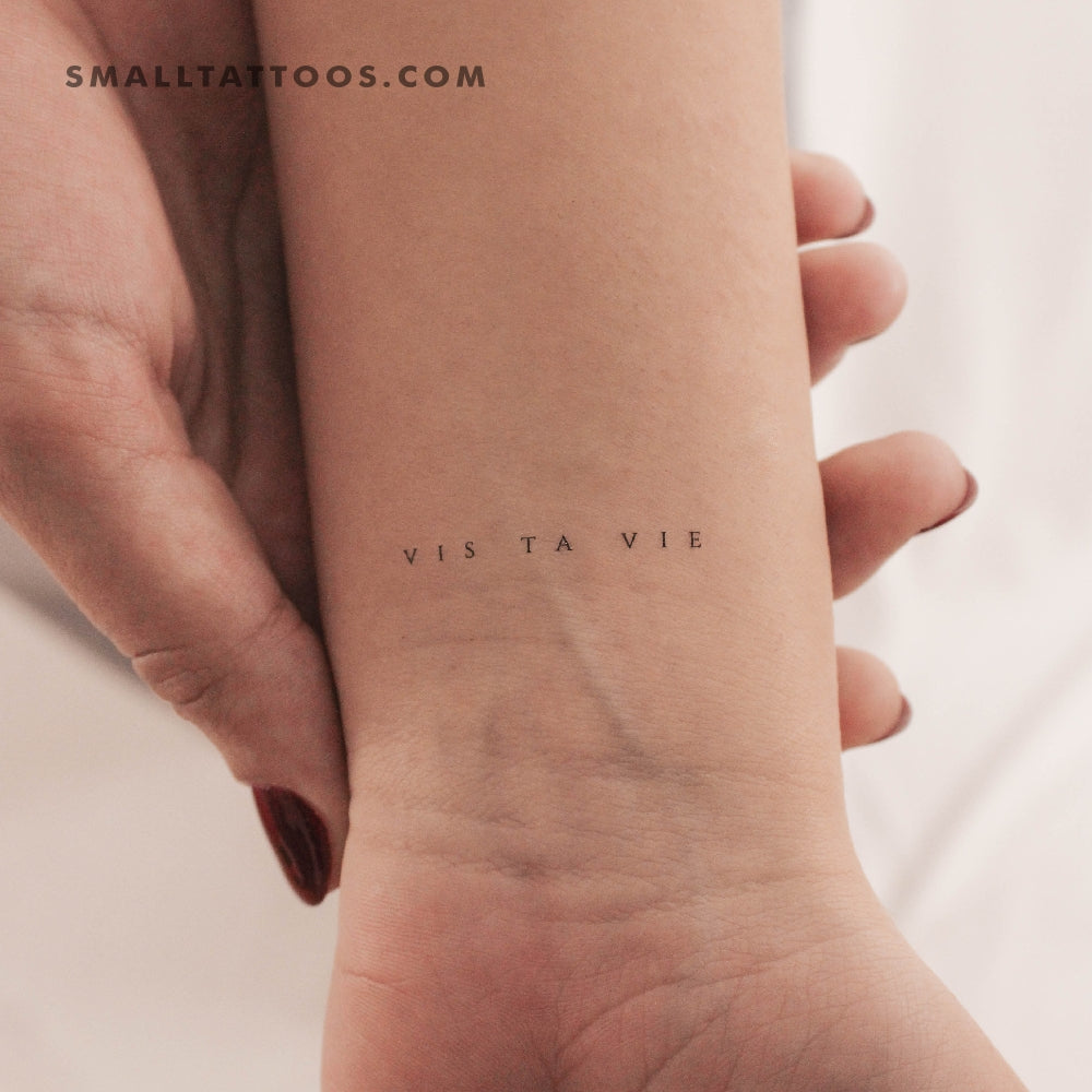 Uppercase Vis Ta Vie Temporary Tattoo (Set of 3)