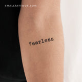 Fearless Temporary Tattoo - Set of 3