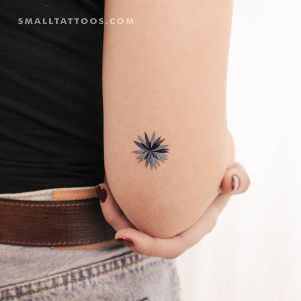 Cornflower Flower By Ann Lilya Temporary Tattoo (Set of 3)