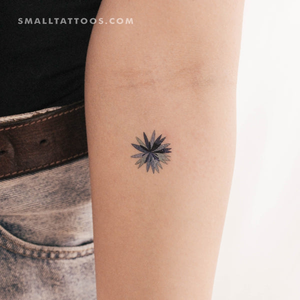 Cornflower Flower By Ann Lilya Temporary Tattoo (Set of 3)