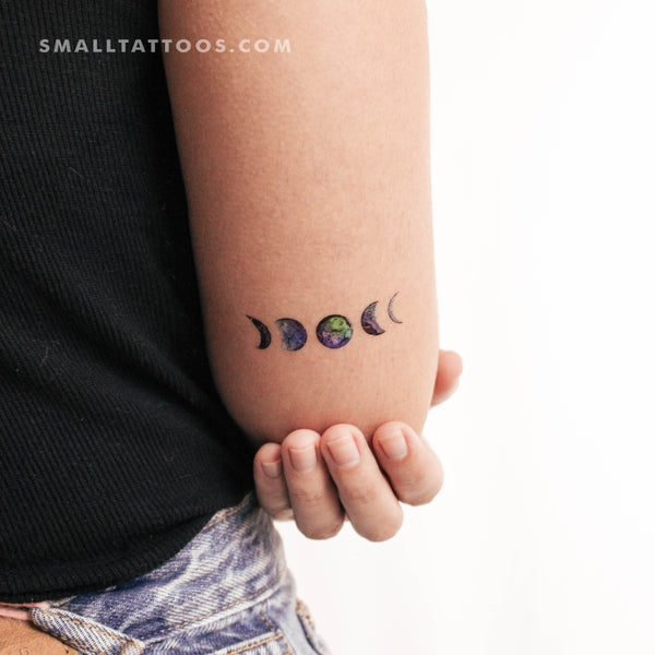Moon Phases By Ann Lilya Temporary Tattoo (Set of 3)