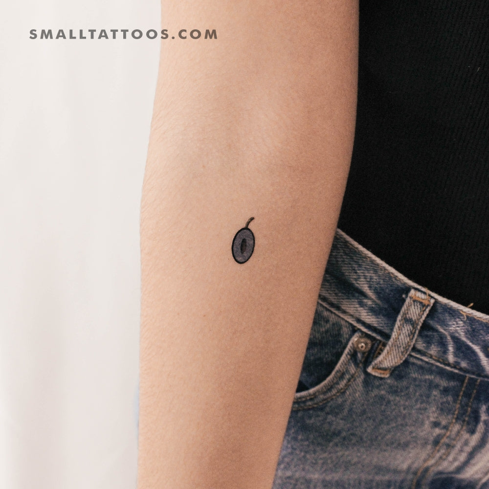 Tatuaje temporal de aceituna negra de Ann Lilya (juego de 3)