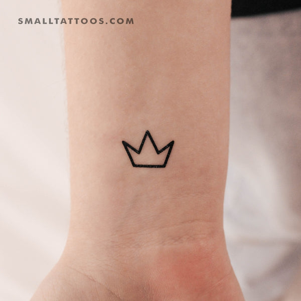 Red little crown tattoo by Loz Thomas - Tattoogrid.net