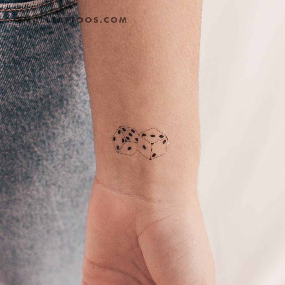 Dice Temporary Tattoo (Set of 3)