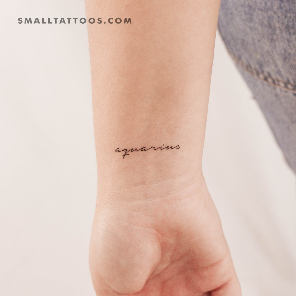 Aquarius Temporary Tattoo - Set of 3