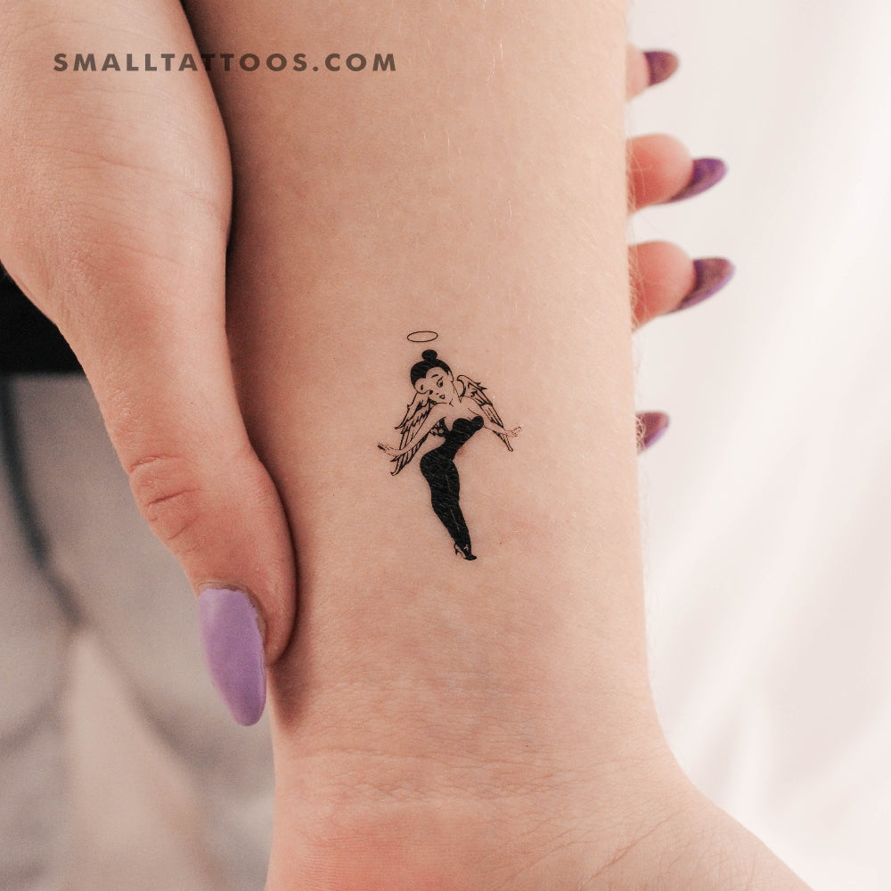 Tatuaje temporal de ángel (juego de 3)