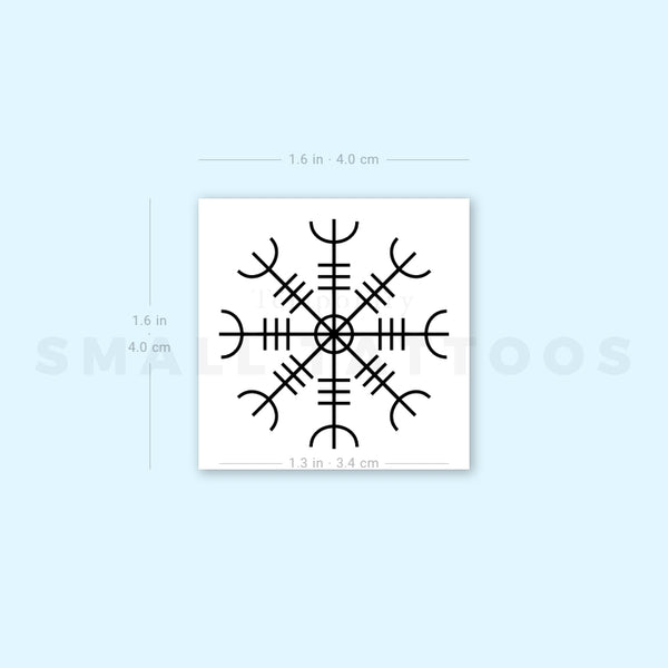 Helm of Awe Temporary Tattoo (Set of 3)