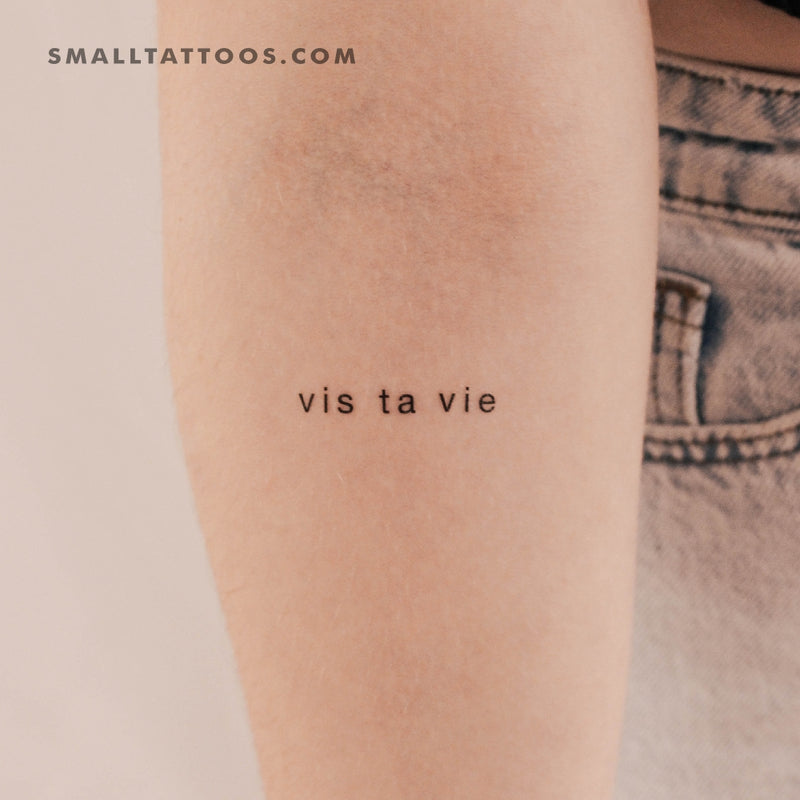 Vis Ta Vie Temporary Tattoo (Set of 3)
