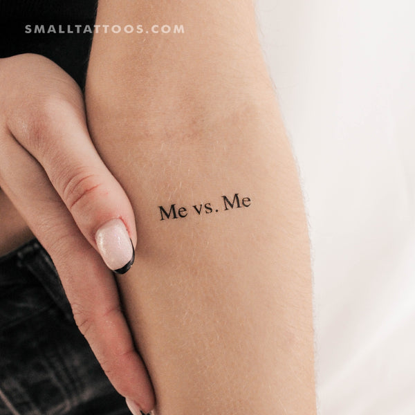 Me vs. Me Temporary Tattoo (Set of 3)