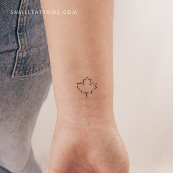 Canada Maple Leaf Temporary Tattoo - Set of 3