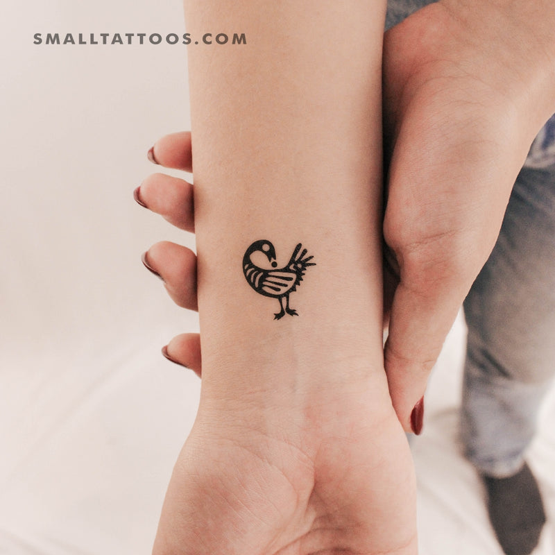 Sankofa Bird Temporary Tattoo - Set of 3