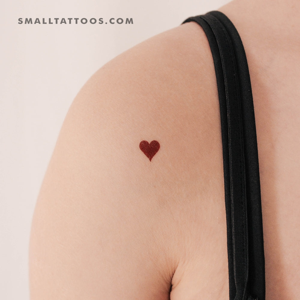 Tatuaje temporal de corazones (juego de 3)