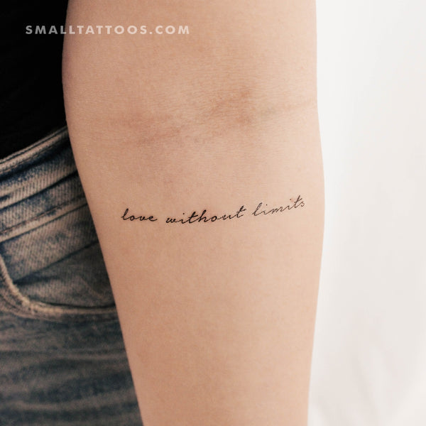 Love Without Limits Temporary Tattoo (Set of 3)
