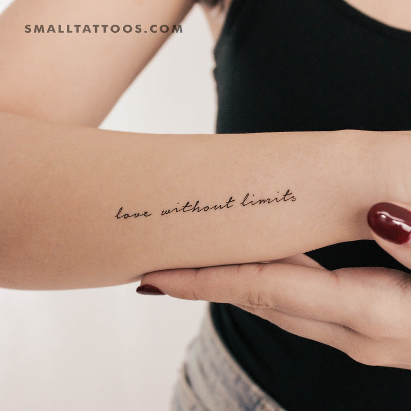 Love Without Limits Temporary Tattoo (Set of 3)