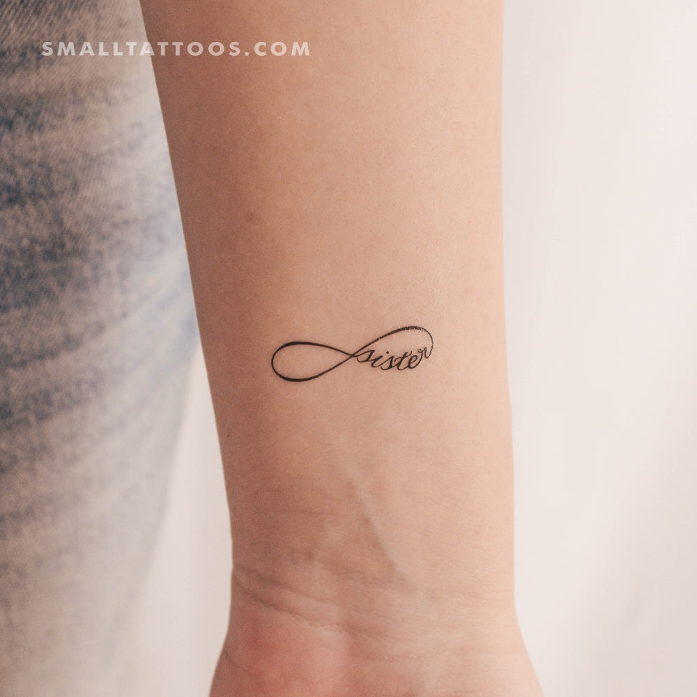 Tatuaje temporal del símbolo del infinito (juego de 3)