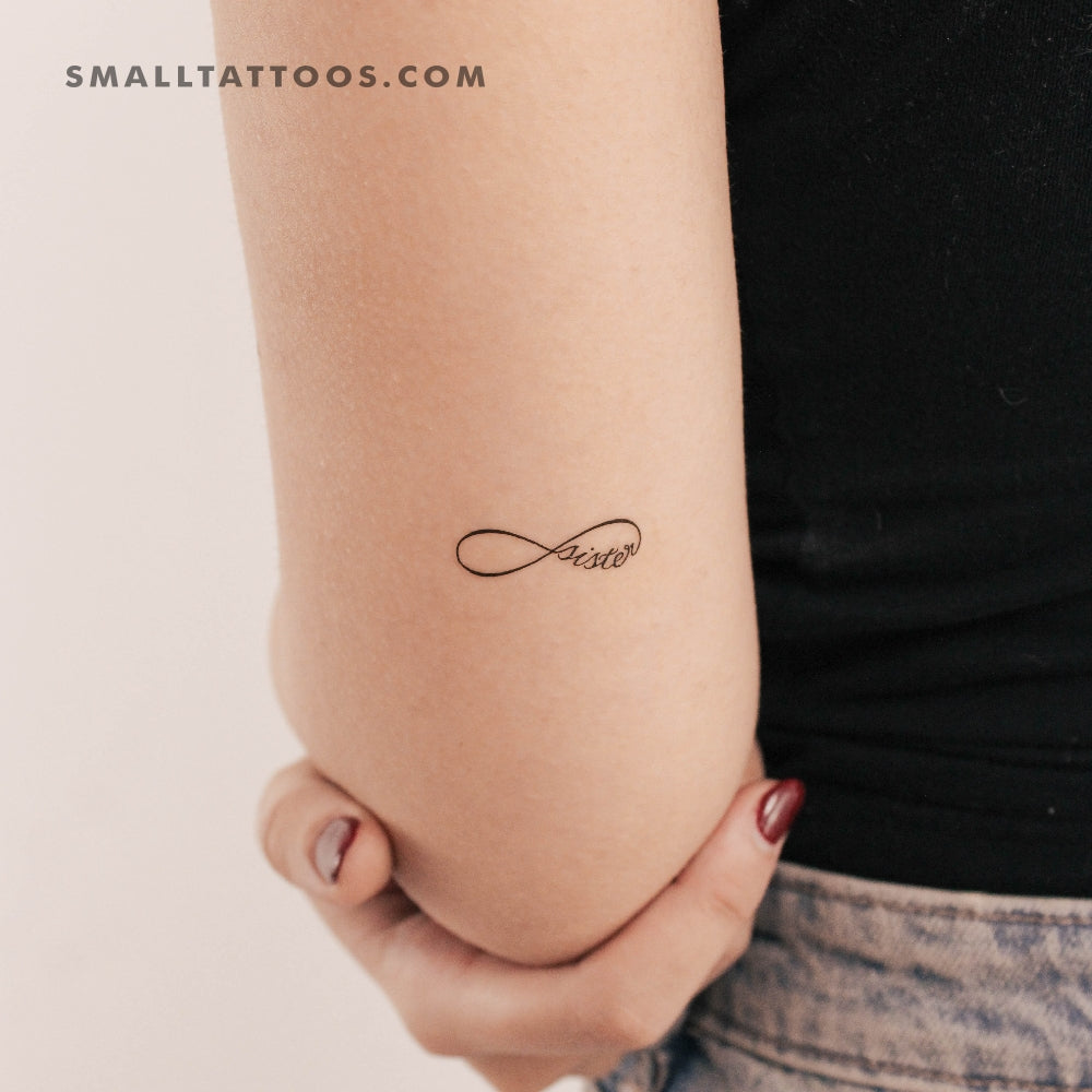 Tatuaje temporal del símbolo del infinito (juego de 3)