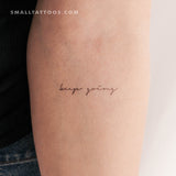 Keep Going Temporary Tattoo (Set of 3)