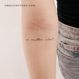 No Matter What Temporary Tattoo (Set of 3)