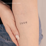 1956 Birth Year Temporary Tattoo (Set of 3)